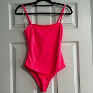NWT Princess Polly Bright Neon Hot Pink Women’s Bodysuit